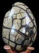 Septarian Dragon Egg Geode - Crystal Filled #40931-2